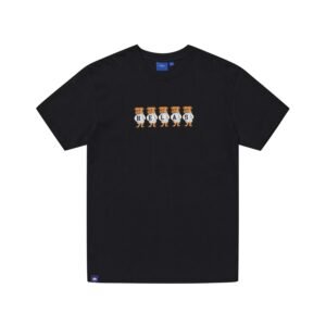 FIVE DOGS TEE BLACK