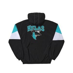 REQUINS QUARTER ZIP JACKET BLACK